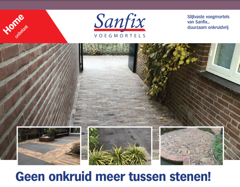 Informatie Sanfix Home voegmortel